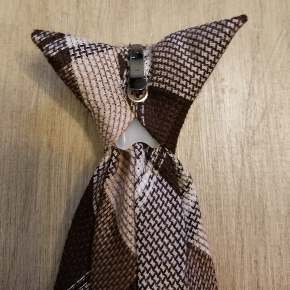 Vintage Mad Men style Wembley plaid clip tie tack - Picture 6 of 6